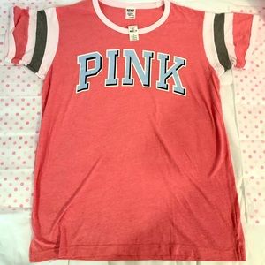 Vs Pink Ringer Tee